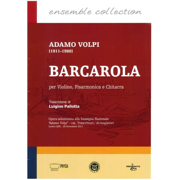 Barcarola - per violino, fisarmonica e chitarra - Adamo Volpi (trascrizione Luigino Pallotta)